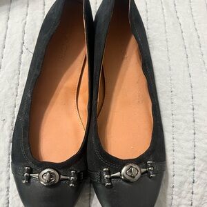 Coach Black Flats Timeless Style